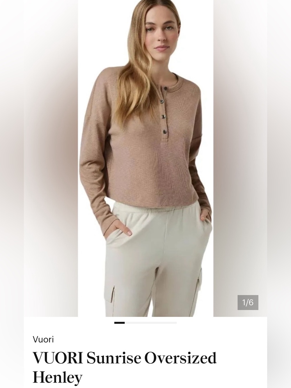 Vuori Women's Oversized top